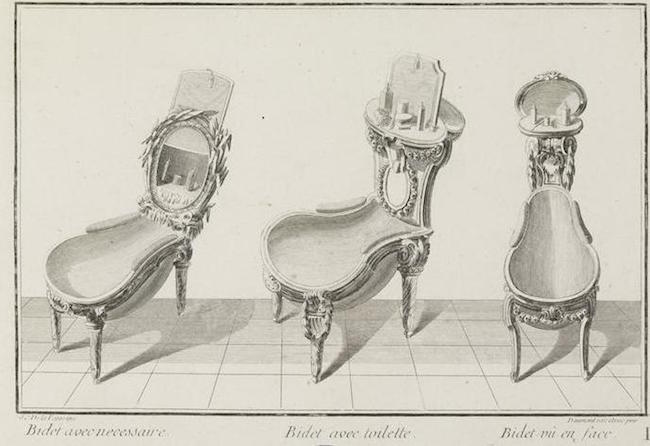 Baignoires, mobilier et objets de toilette au XVIIIe siècle Bidet_11