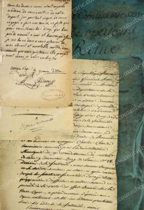 Lettres de Marie-Antoinette à la comtesse d'Ossun Captu136