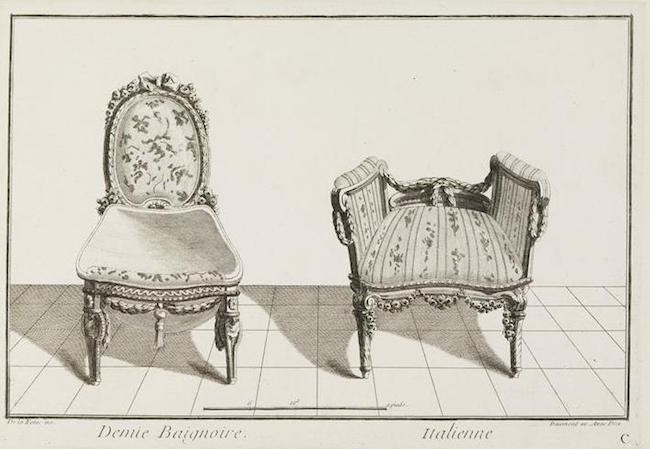 Baignoires, mobilier et objets de toilette au XVIIIe siècle Demi_b10