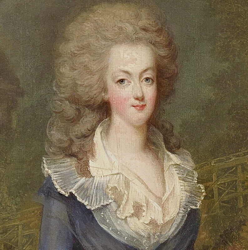 Portrait de Marie Antoinette attribué à Jean-Baptiste-André Gautier-Dagoty et non plus à Vestier Marie_32