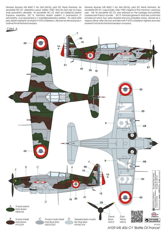 Morane-Saulnier MS-406 C.1 - AZUR 1/72 (Terminé) 01937310