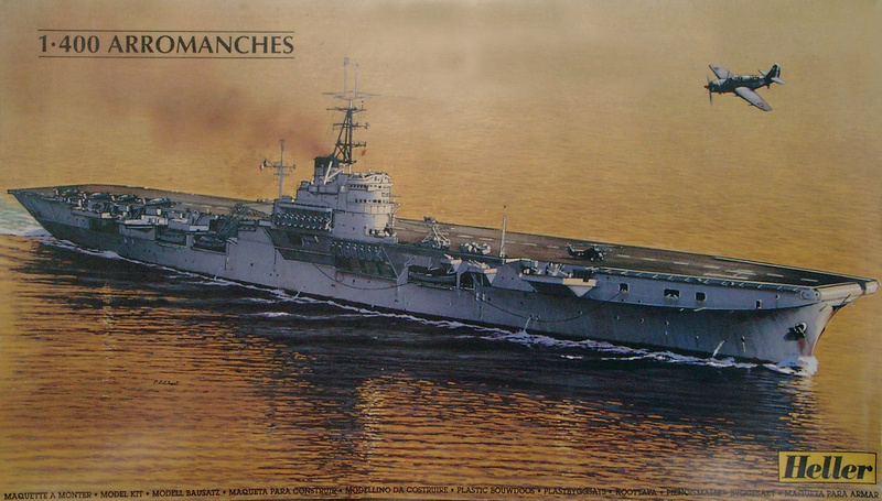 Porte-avions Arromanches Indochine 1954 Heller 1/400 + L'ARSENAL + WEM Arroma17