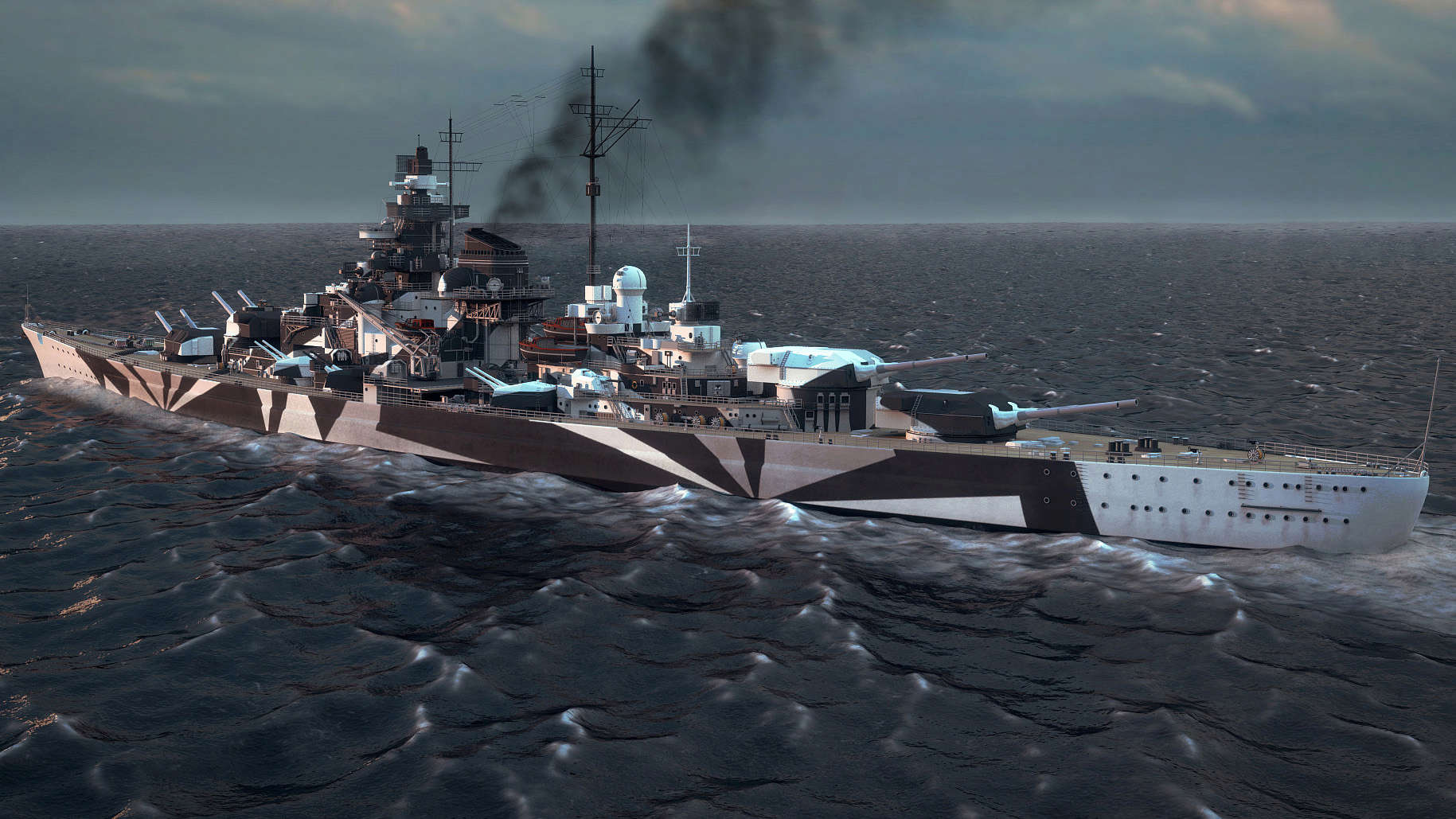 Tirpitz Revell au 1x350 avec PE Tirpit11