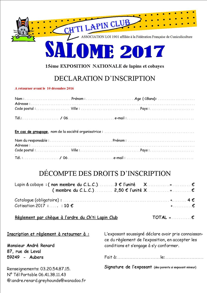 SALOME 2017 Inscri11
