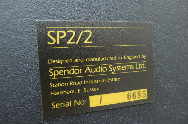 Spendor SP 2/2 Speakers (Used) SOLD P1130243