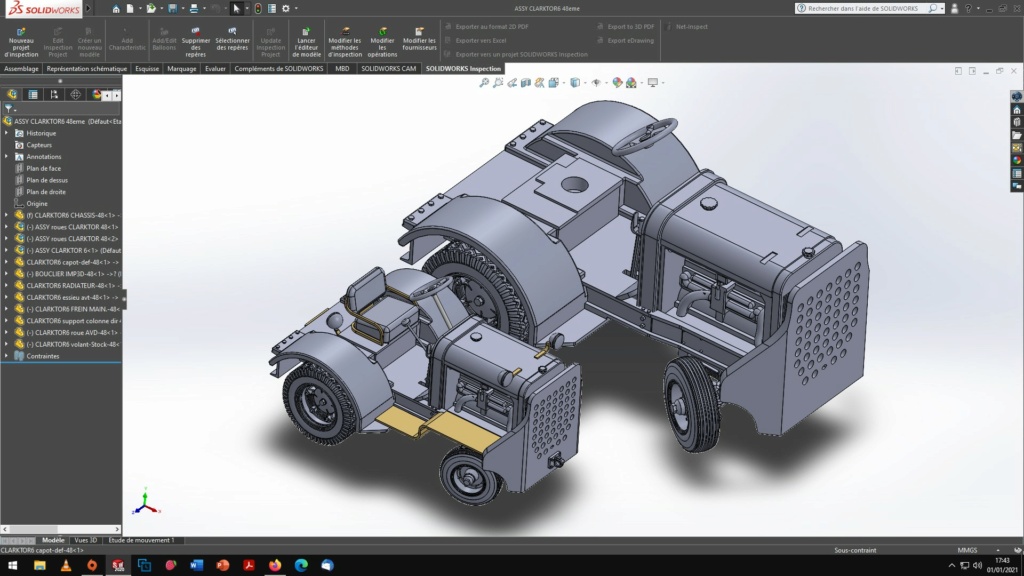 Un tracteur US pour nos avions, le CLARKTOR 6 AU 1/48! si si..il est en production, là maintenant.. 711