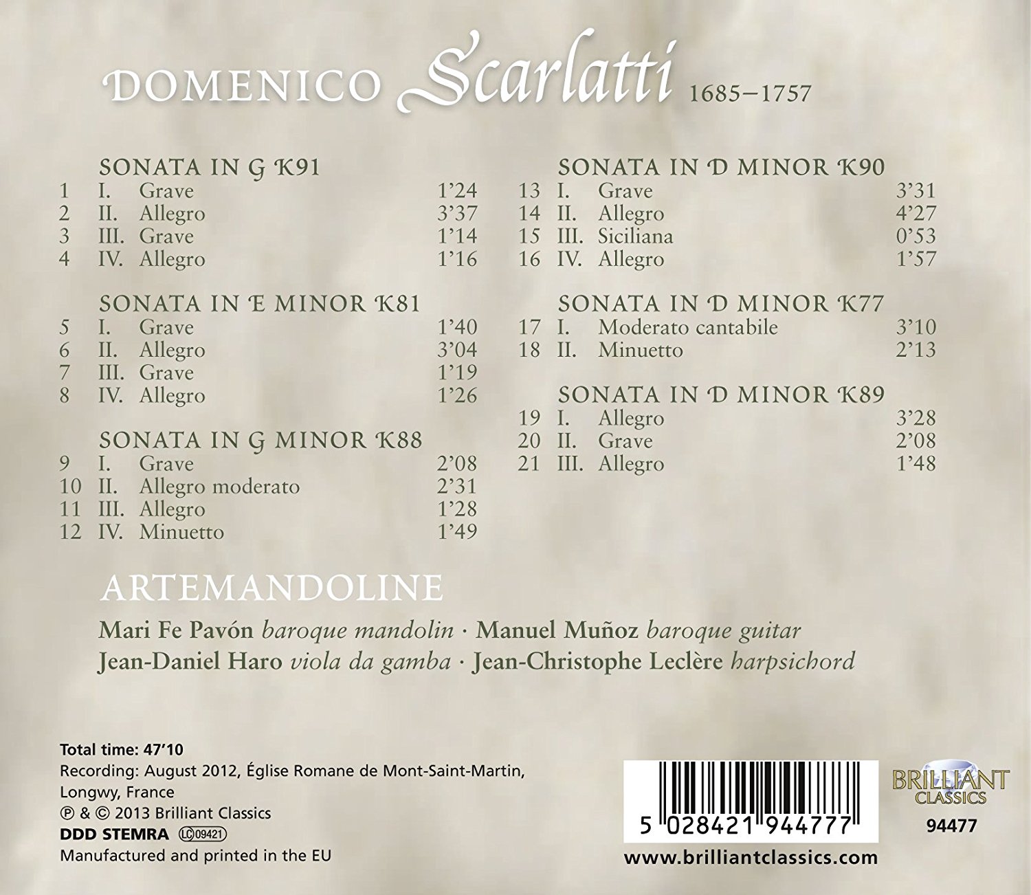 Domenico Scarlatti: discographie sélective - Page 5 71jjk411