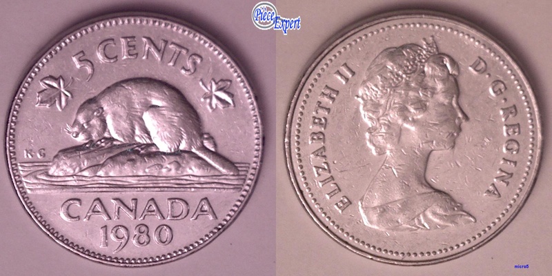 1980 - Coin Détérioré Légende & Double Date 180 5_cent47
