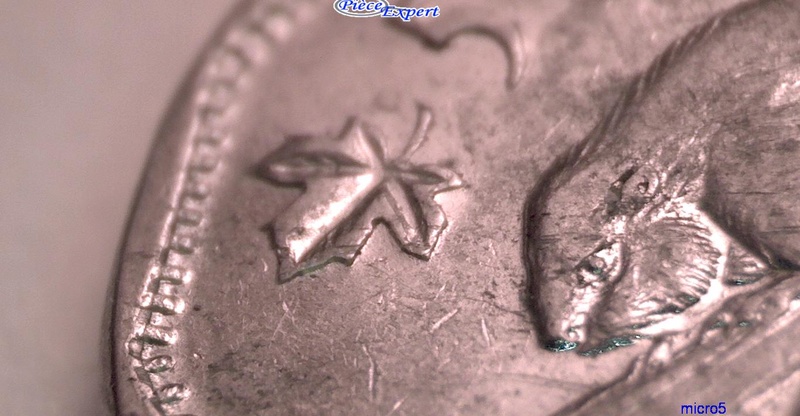 1956 - Coin détérioré Revers doublure tête du castor Cpe_i147