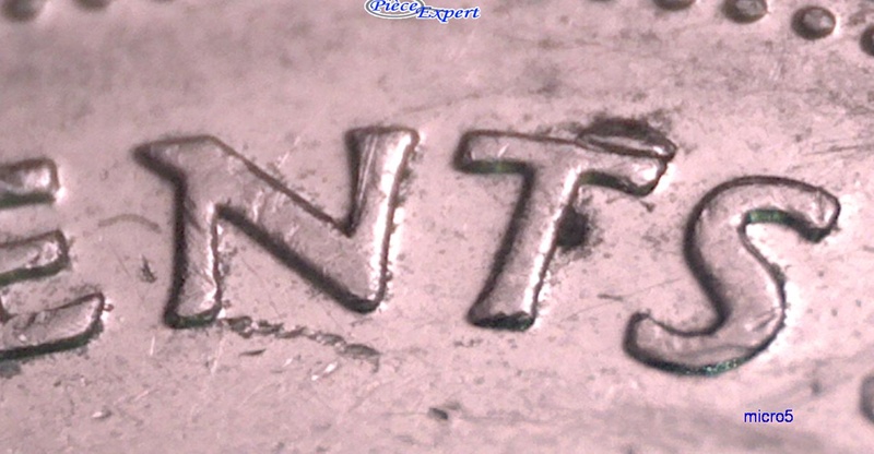 2001 - Éclat de coin sur T de cenTs #1 (Die chip on T of cenTs) Cpe_i166