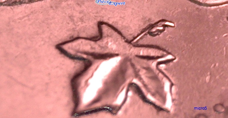 2009 - Éclat de Coin Feuille Droite (Die Crack Right Leaf) Cpe_i380