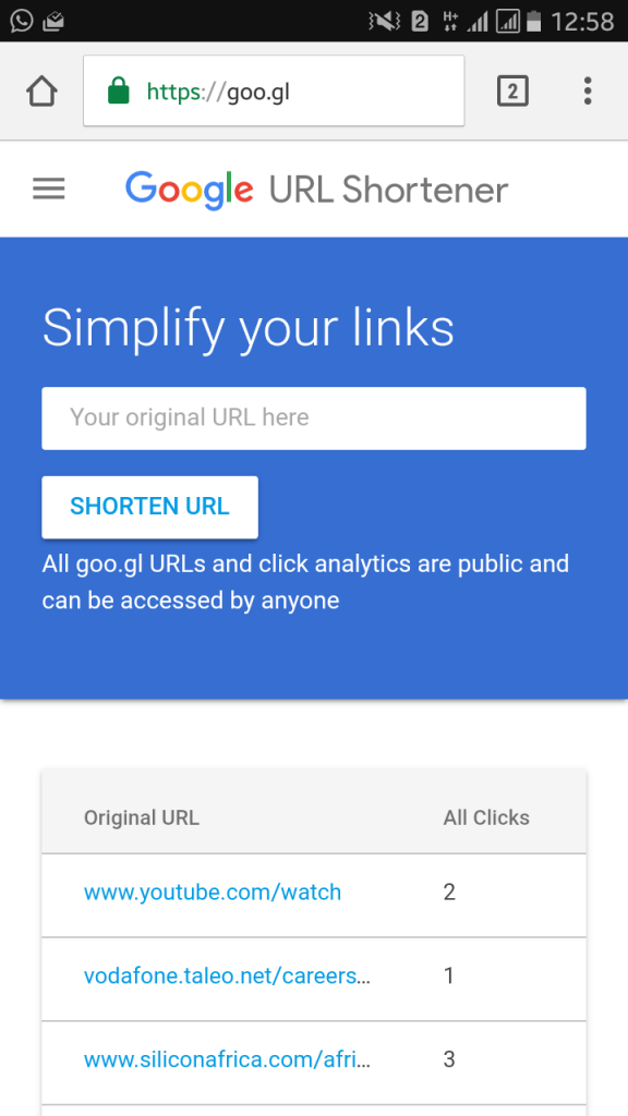 How to tidy up long website links before sharing Goo_gl10