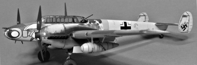 Bf 110 C-4 Airfix 1/72 camo hivernal Dscn2911