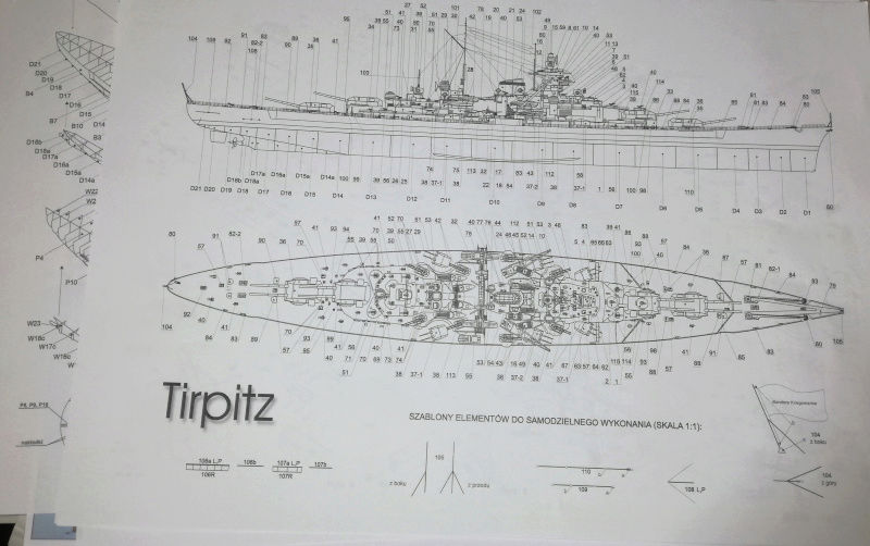 Schlachtschiff Tirpitz 1:250 GPM Tirpit12