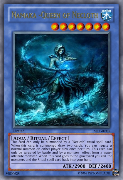 Yugioh wars sercet villan card Namaka10