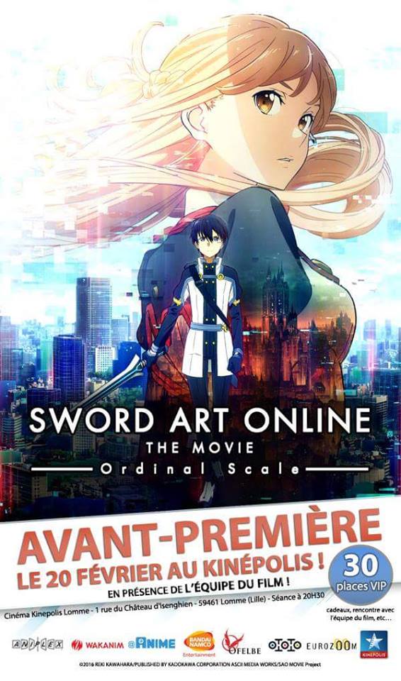 [NEWS] Sword Art Online The Movie : Ordinal Scale, sortie en salles françaises (Printemps 2017) ! 16299010