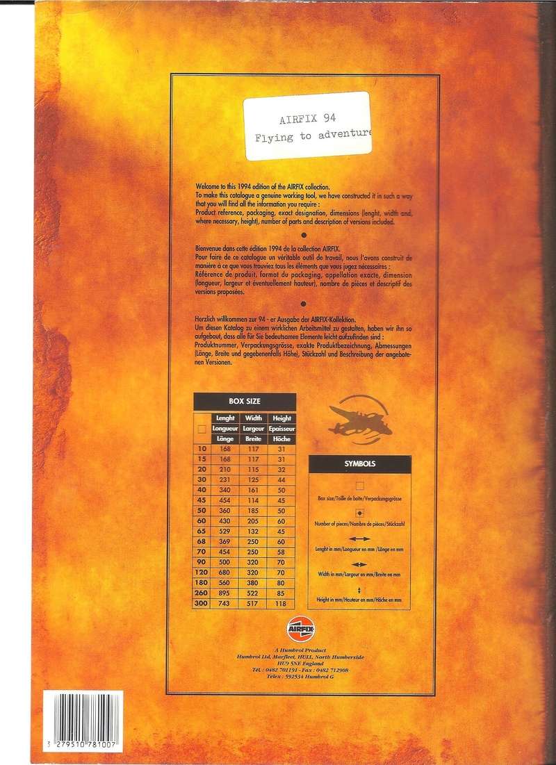 [AIRFIX 1994] Catalogue 1994 Airfix16