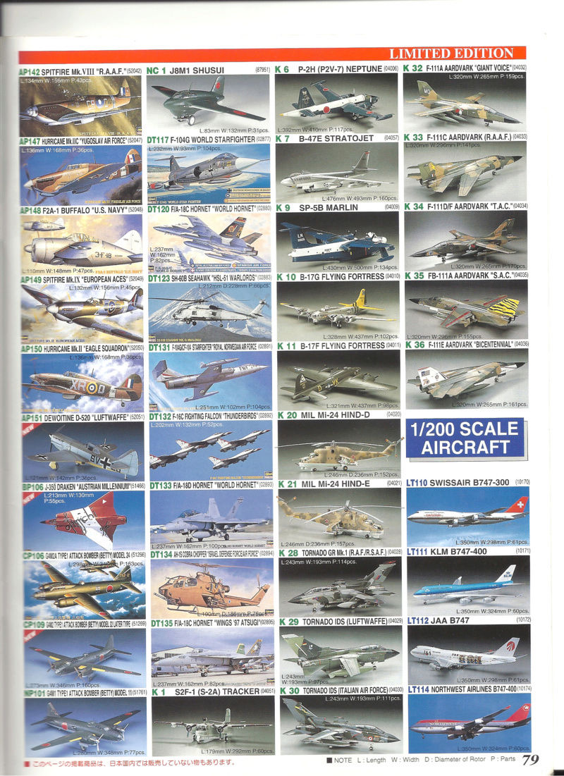 [HASEGAWA 1998] Catalogue 1998  Haseg833