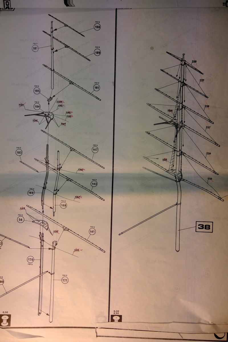 PREUSSEN - Cinq-mâts carré PREUSSEN 1/150ème Réf 813 Notice Heller66