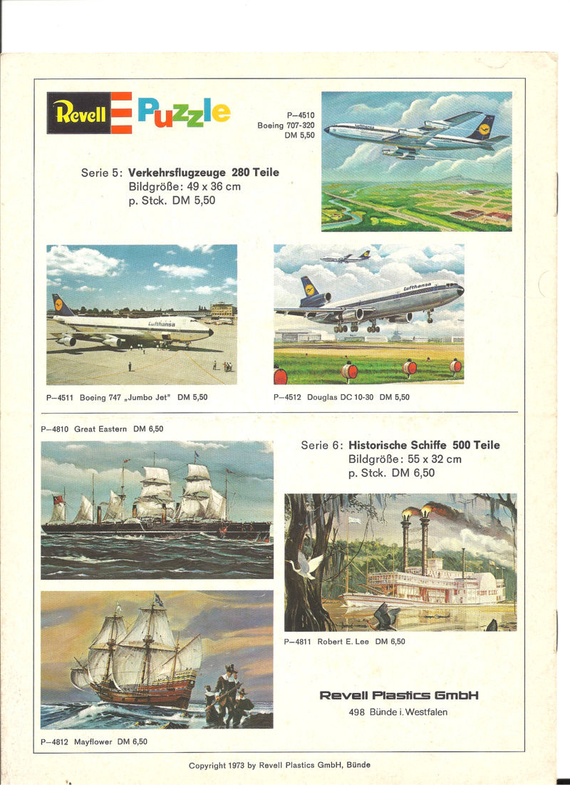 [REVELL 1973] Mini catalogue allemand nouveautés 1973  Revell30