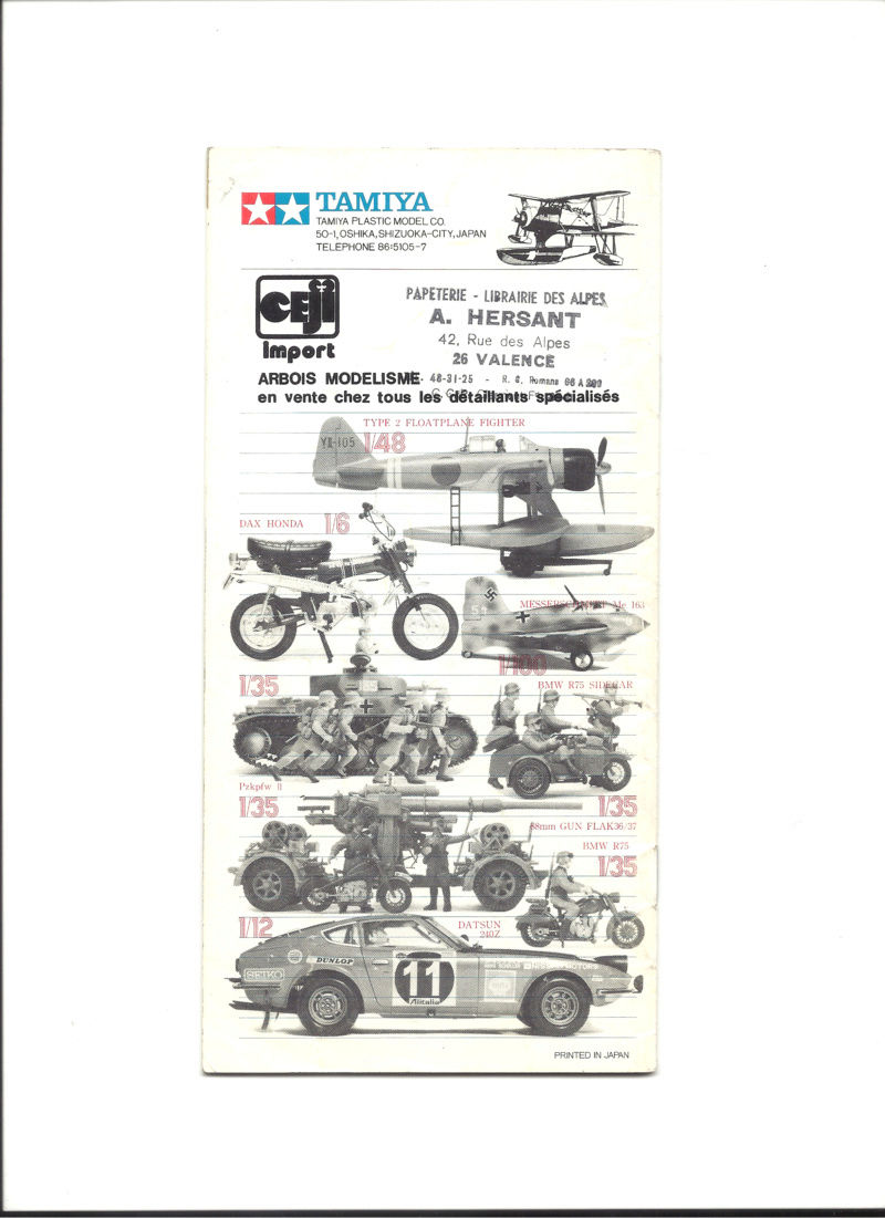 [TAMIYA 1974] Mini catalogue blanc 1974 Tamiya39