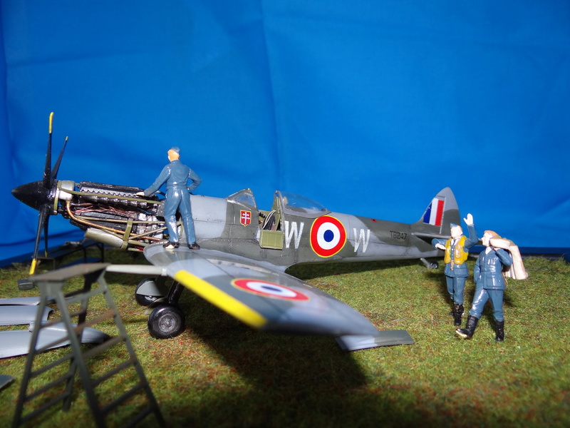 Supermarine Spitfire Mk 16 revell (ICM) diorama Modele15