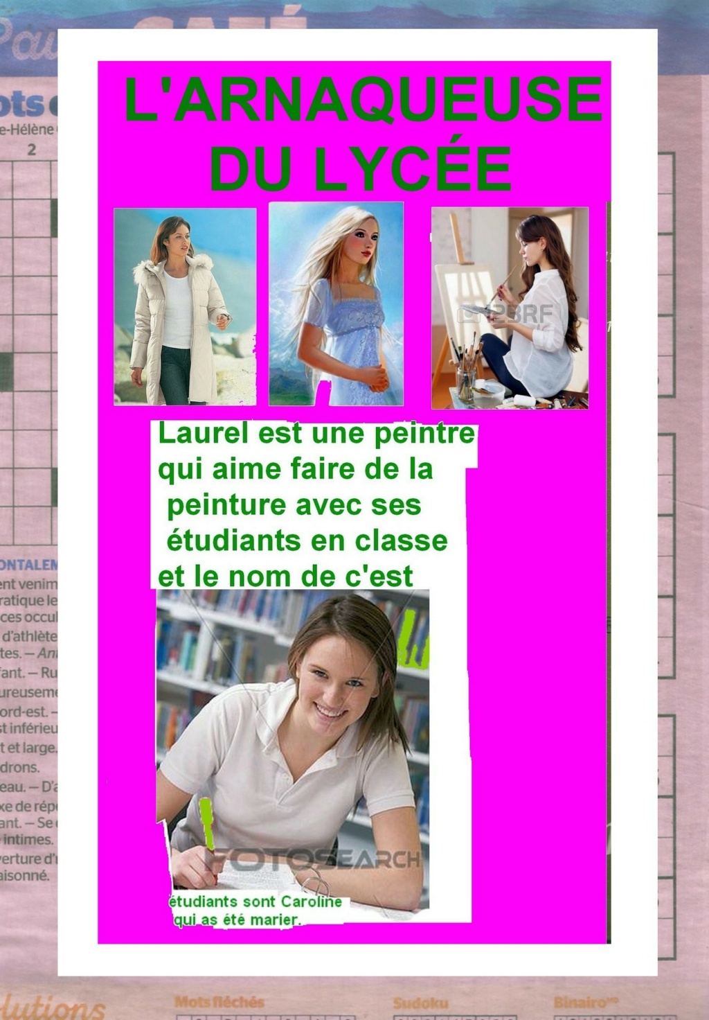 Bonjour à tous les auteurs. Les_t306