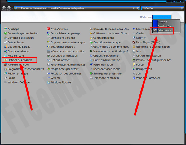 Faire apparaitre ou non les extensions de fichiers (Windows 7 ) Cap6010