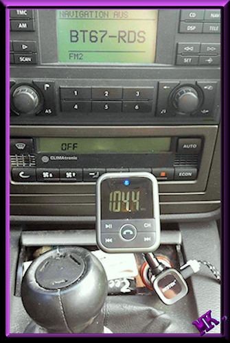 BESTEK Bluetooth FM-Transmitter und USB-Autoladegerät Transm10