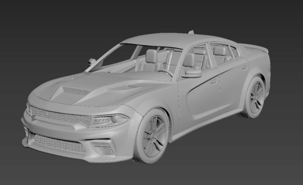Dodge Charger SRT 2020/2021 1:25 résine 3D 1759d110