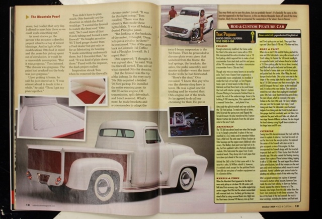 1953 Ford F-100 -The Mountain Pearl -  Otto Rhodes and Bill Dickey  10910