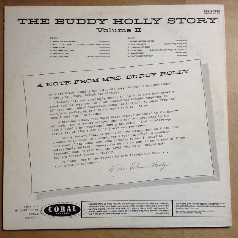 Buddy Holly - The Buddy Holly Story Vol. II - Coral Mono CRL 57326 - 1960 2112