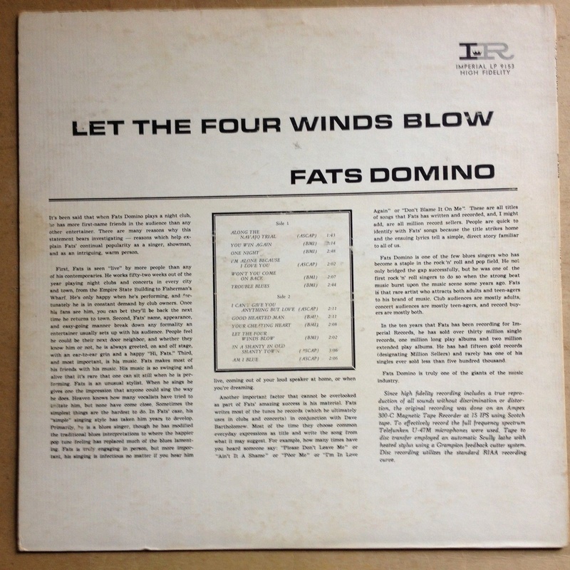 Fats Domino - Let the Four Winds blow - Imperial - Lp 9153 5811