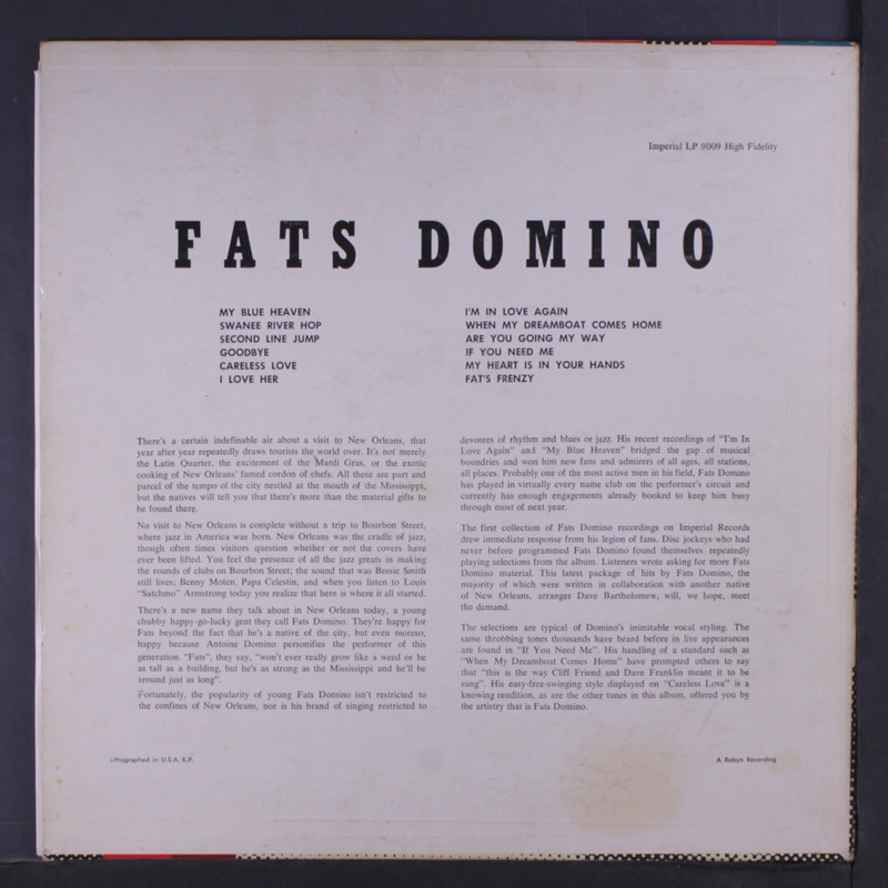 FATS DOMINO -  Rock And Rollin' - Imperial - lp 9009 7010