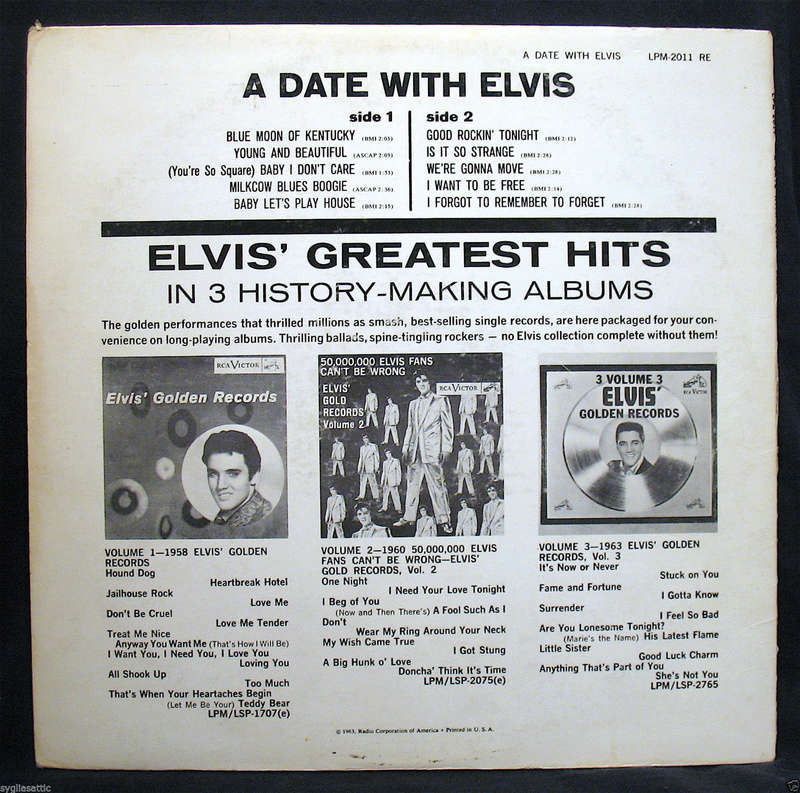 Elvis Presley - A date with Elvis - RCA Victor - LPM 2011 S-l16018