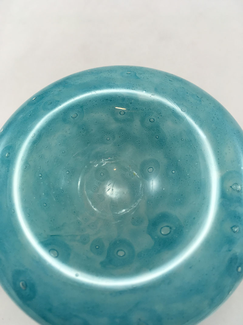Blue glass vase Img_3610