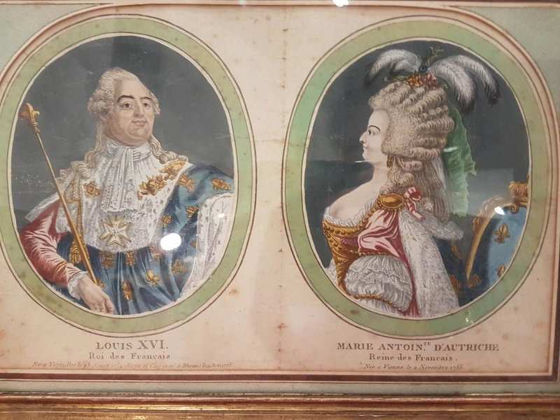 Gravures représentant Louis XVI et Marie-Antoinette 21399310
