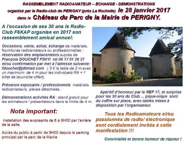 Radioamateur - Rassemblement Radioamateur de Perigny (dep.17) (28/01/2017) Chatea10