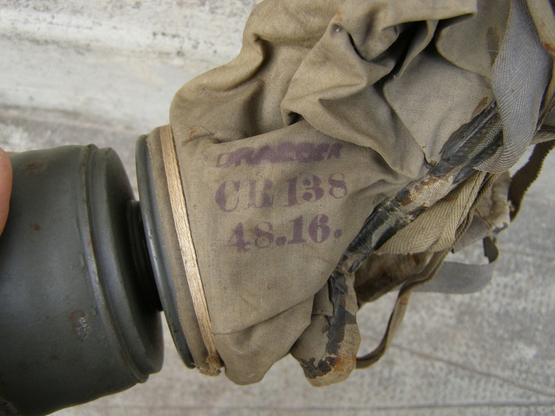 (K) VENDU gummimaske de marque draeger daté 1916 VENDU P1011514