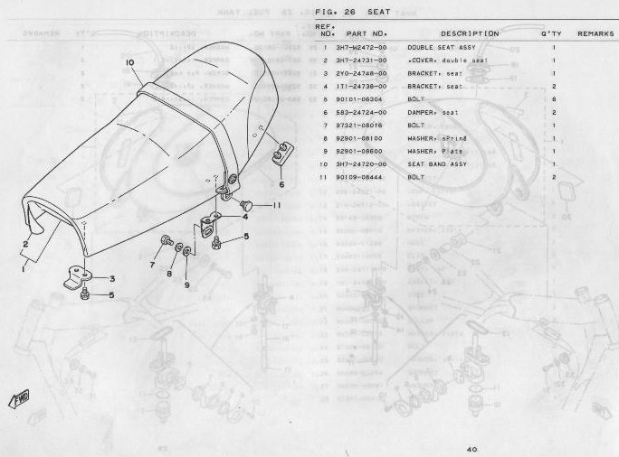 TUTORIEL : Evolution-Millésime - Parts-List xt500 - Types De Selles 2513