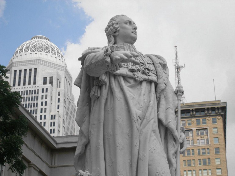 La statue du Roi Louis XVI à Louisville Visuel10
