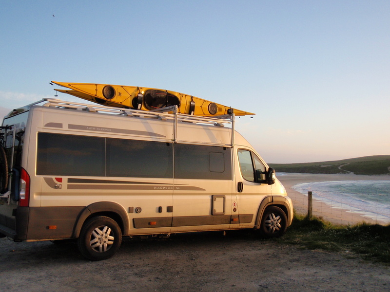 Kayak on high roof van hotsell