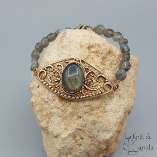 Bracelet en Bronze classique meteor clay Bastet10