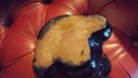 dark blue/brown treacle glased jug hand written mark Img_2011
