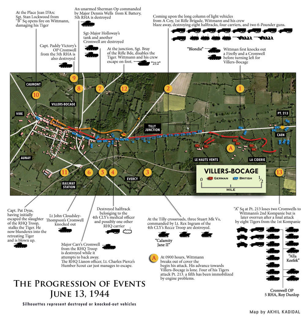 Villers-Bocage 13 juin 1944 Map-wi10