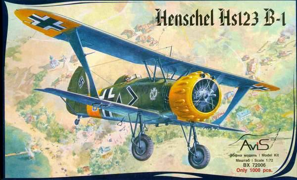 Henschel Hs.123 Avis 1/72 Av720010