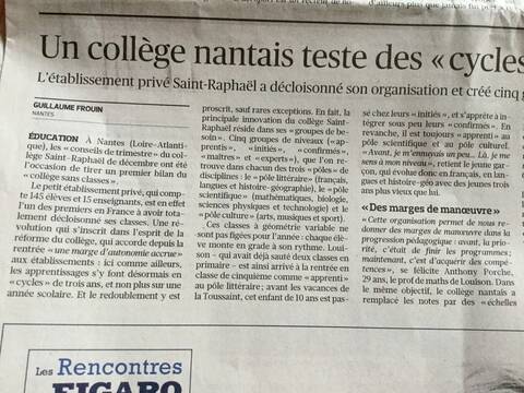 A Nantes Un College Sans Classe Et Avec Trois Poles De Disciplines