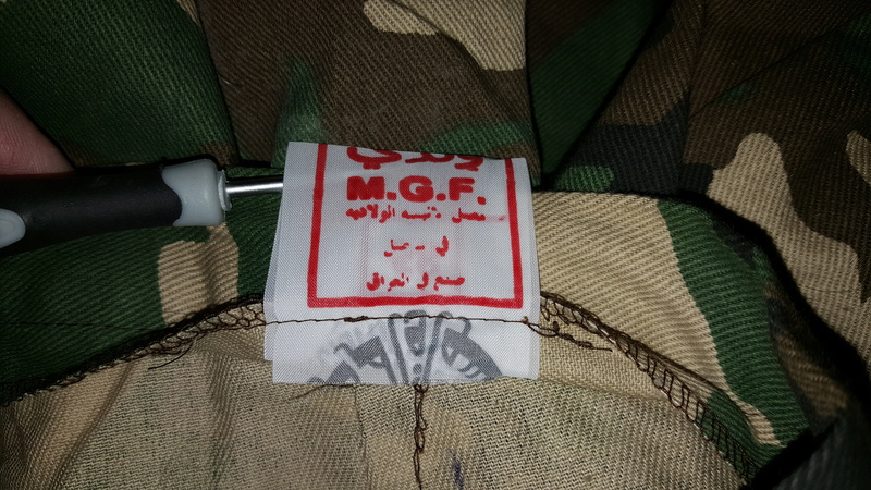 Cammo Uniform with Arabic (?) Script on Tags 20161243