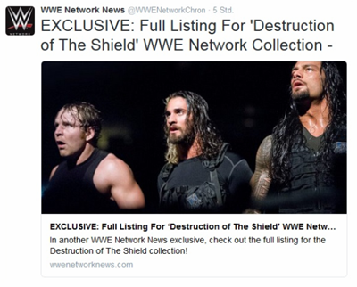 EXCLUSIVE: Full Listing For ‘Destruction of The Shield’ WWE Network Collection Wwe-ne10