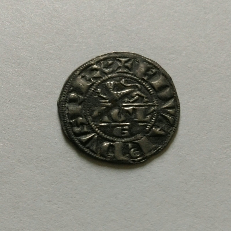 Duché d'Aquitaine, Édouard Ier, Denier au léopard 1er type (1291) 114111